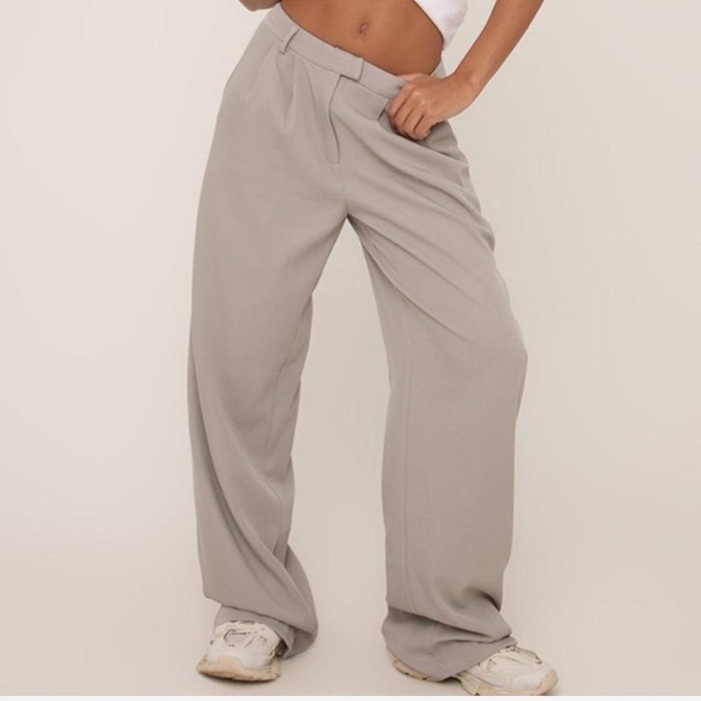 Gray Wide-Leg Pants - Brand new ( without tags)